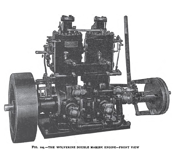 The Woverine Double Marine Engine (Front View)